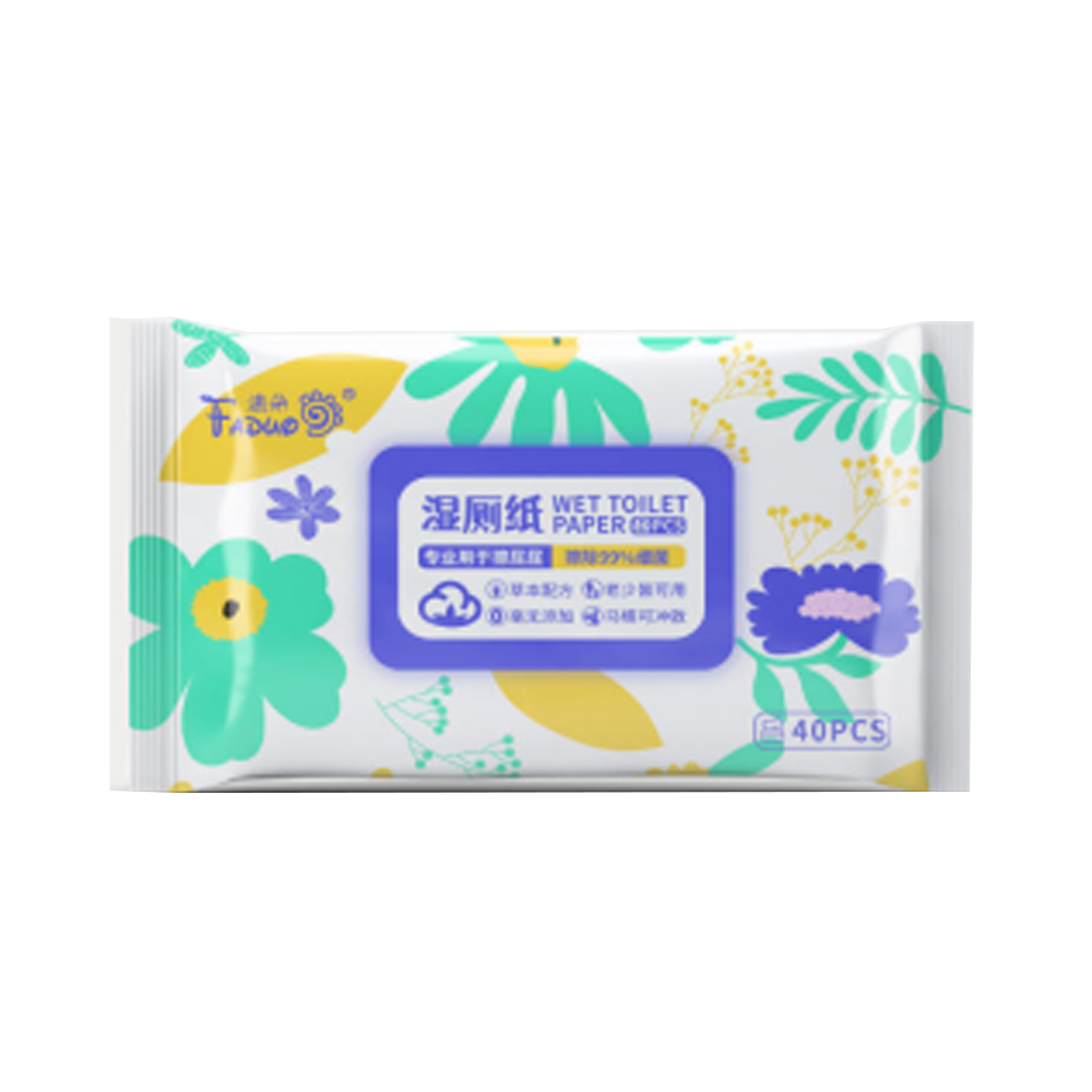 Soft Skin-friendly Wet flushable toliet wipes