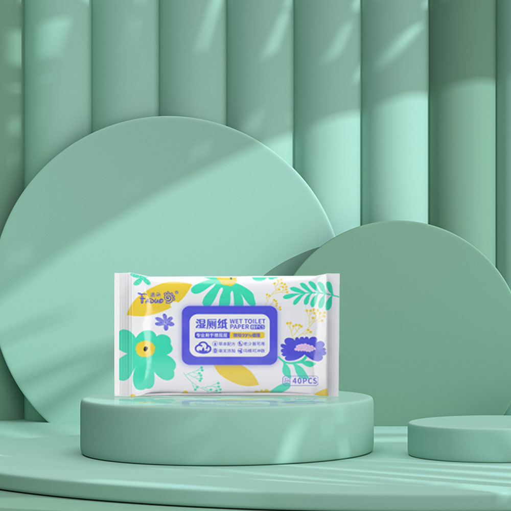 Soft Skin-friendly Wet flushable toliet wipes