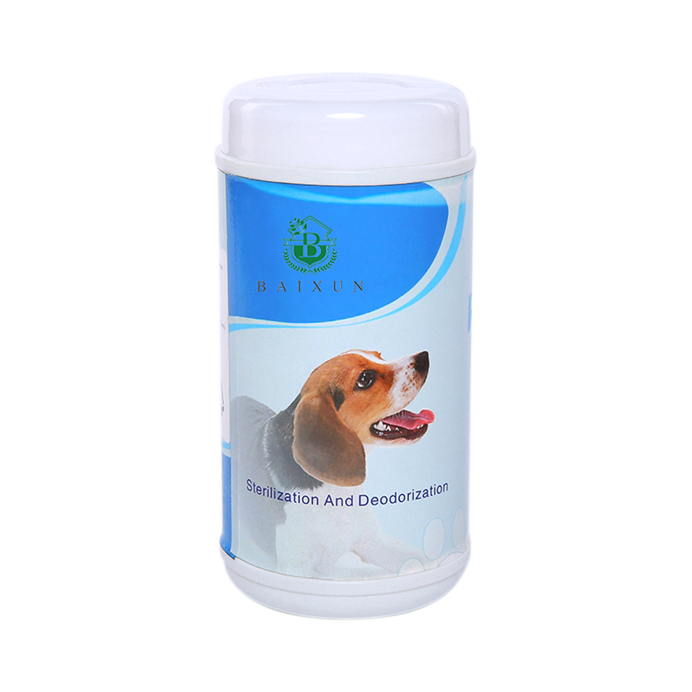 Pet Grooming Wipes for Cleaning and Deodorizing