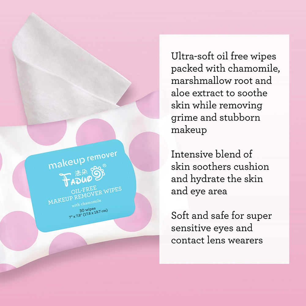 Oil-free Makeup Remover Wipes for All Skin Types