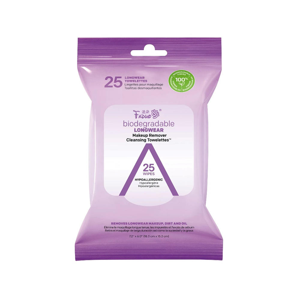 25 Count Biodegradable Makeup Remover Wipes